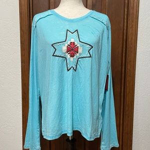 NWT Outback Trading Co. Embroidered T Shirt Sz 1X